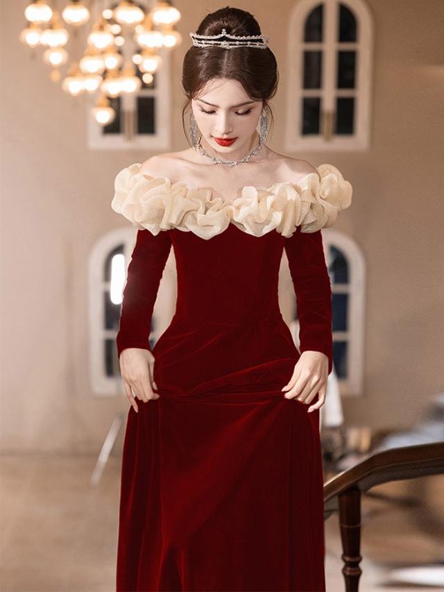 ドレス オフショルダー 大人 ピアノ 発表会 ロングドレス 演奏会 演奏