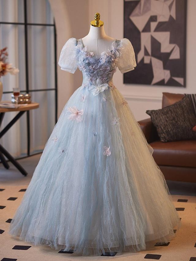 カラードレス ゆめ可愛い キラキラ ドレス 大人 ピアノ 発表会 ロング