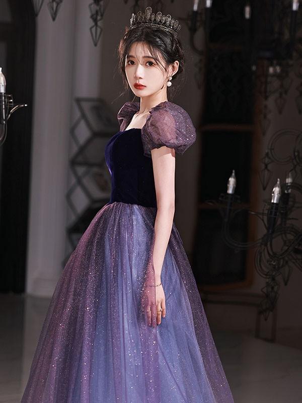 【レビュー投稿で+5%還元】ロングドレス 演奏会ワンピース スクエアネック 袖付き キラキラドレス 成人式 同窓会 演奏会ドレス ステージドレスパーティードレス レビュー投稿で+5%還元】ロングドレス 演奏会ワンピース スクエア