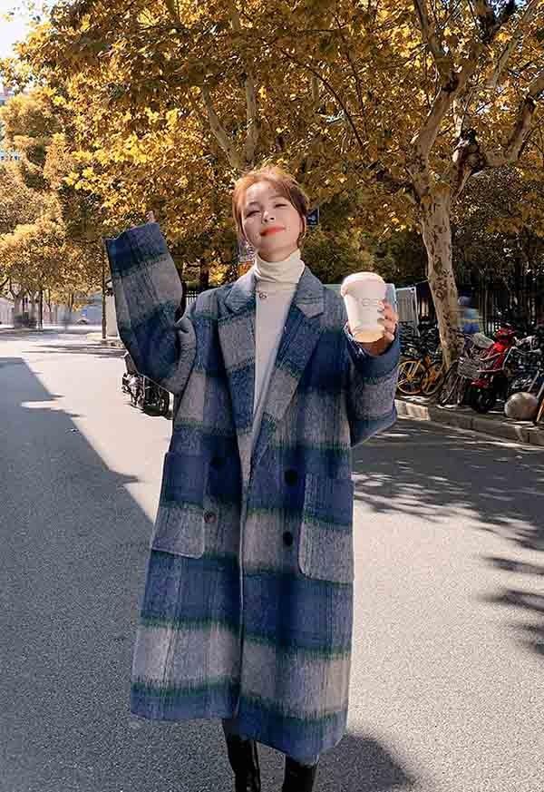 レビュー投稿で+5%還元】チェスターコート チェック柄 レディース