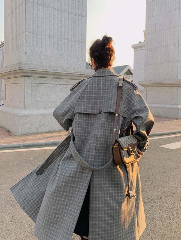 レビュー投稿で+5%還元】チェスターコート チェック柄 レディース