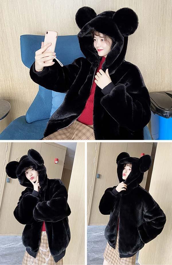 レビュー投稿で+5%還元】もこもこコート レディース 萌え萌え系