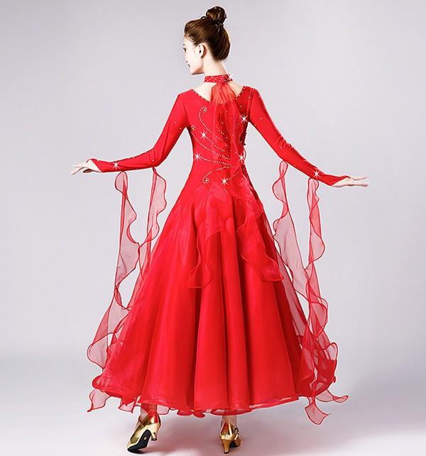 社交ダンス ドレス 競技用 社交ダンス衣装 ワンピース スタンダード