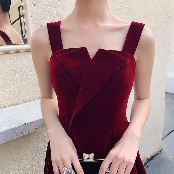 【レビュー投稿で+5%還元】XS-4L ドレス 大人 キャミソール ロングドレス ロング丈 大人可愛い 袖なし ノースリーブ ベルベット お呼ばれ 結婚式 披露宴 パーティー 無地 Aライン 大きいサイズ ピアノ 発表会 成人式 ワインレッド ブラック 【XS/S/M/L/XL/2XL/3XL】da852s1の通販は