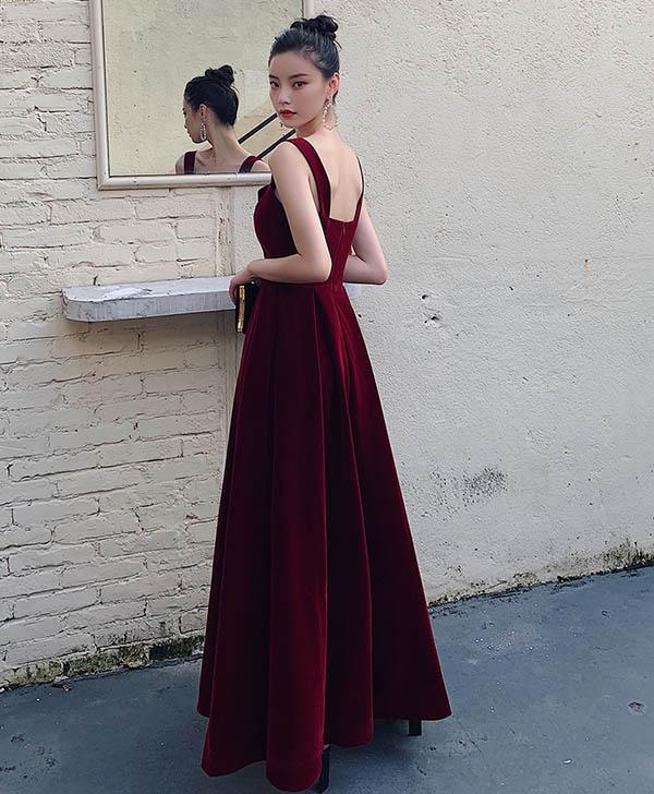 【レビュー投稿で+5%還元】XS-4L ドレス 大人 キャミソール ロングドレス ロング丈 大人可愛い 袖なし ノースリーブ ベルベット お呼ばれ 結婚式 披露宴 パーティー 無地 Aライン 大きいサイズ ピアノ 発表会 成人式 ワインレッド ブラック 【XS/S/M/L/XL/2XL/3XL】da852s1の通販は