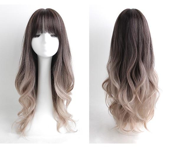 ウィッグ ロングウィッグ 自然 グラデーション 自然 医療用 ルーズ