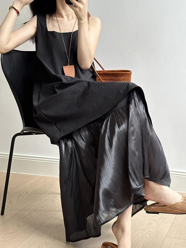 ワンピース レディース 体型カバー ハイウエスト 涼しい 薄手 柔らか ひんやり 大人 人気 プレゼント 半袖ゆったり OL 着痩せ ロングワンピ お出かけ 通勤 通学 20代 30代 40代 dd019sasalc ワンピース レディース体型カバー ハイウエスト涼しい 薄手 柔らか