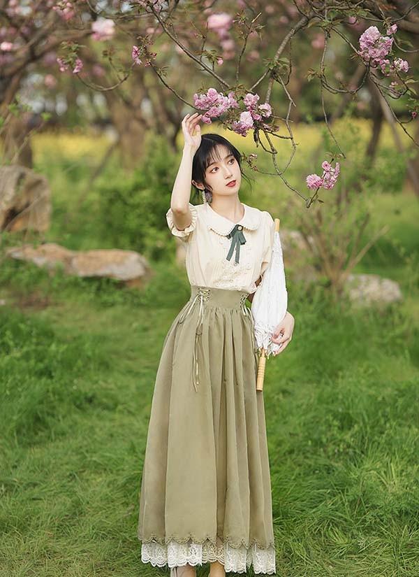 レビュー投稿で+5%還元】洋服 ロリータ ブラウス ピーターパンカラー