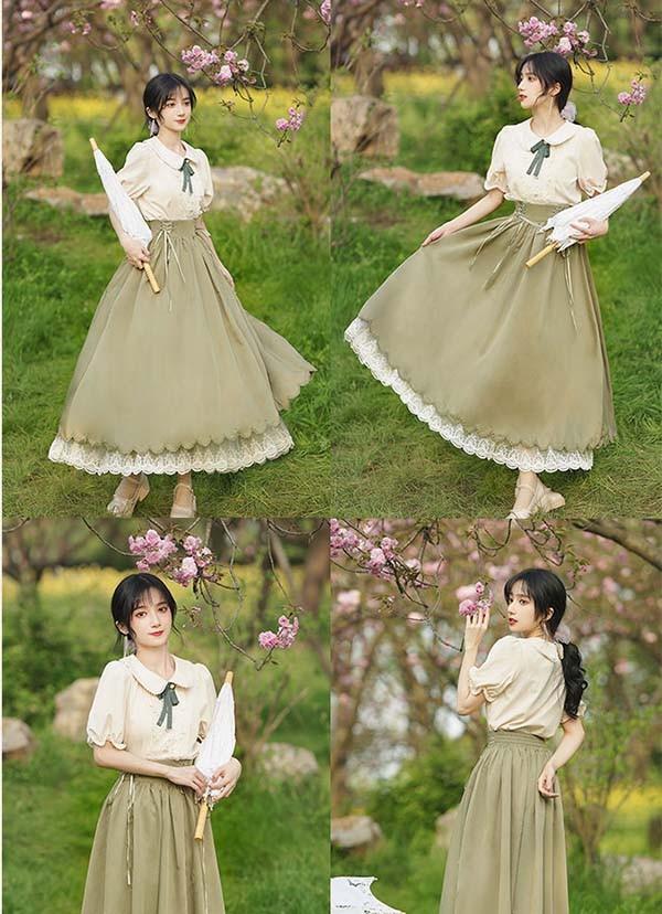 レビュー投稿で+5%還元】洋服 ロリータ ブラウス ピーターパンカラー