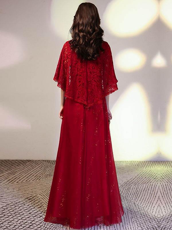 無料裾上げ対応】ロングドレス ドレス 大人 黒 赤 演奏会 パーティー