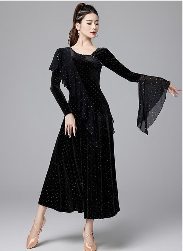 社交ダンス衣装 レディース モダンドレス ダンス衣装 社交ダンス