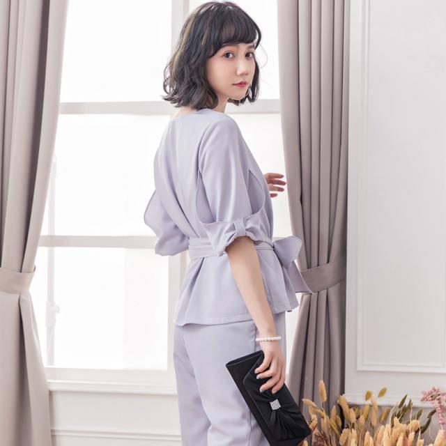 パンツドレス 二点セット 着るだけで美しいシルエット 二次会 フォーマル オフィスカジュアル お宮参り 披露宴 痩せみえ効果 プレゼント ギフト 母の日 スッキリ セレモニー 脚長効果 パンツスタイル ドレス パンツスーツ 結婚式 レディース