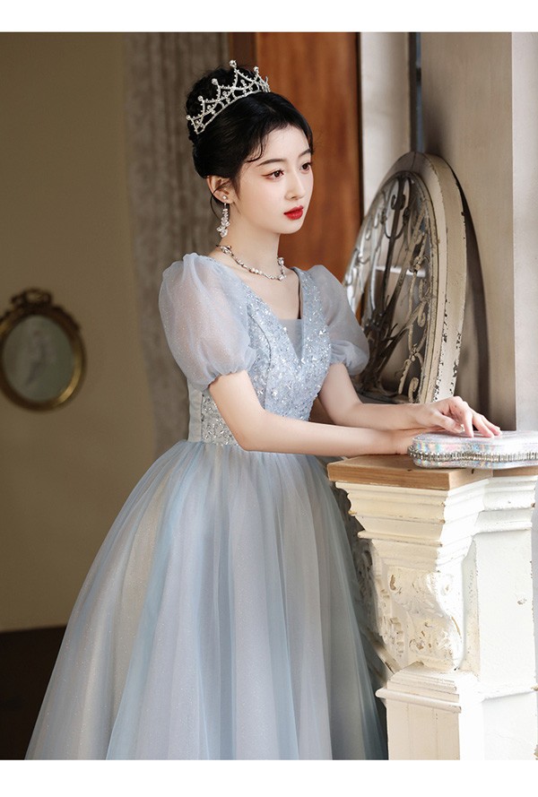 457251613 オフショル風 総レース ワンピース パーティードレス