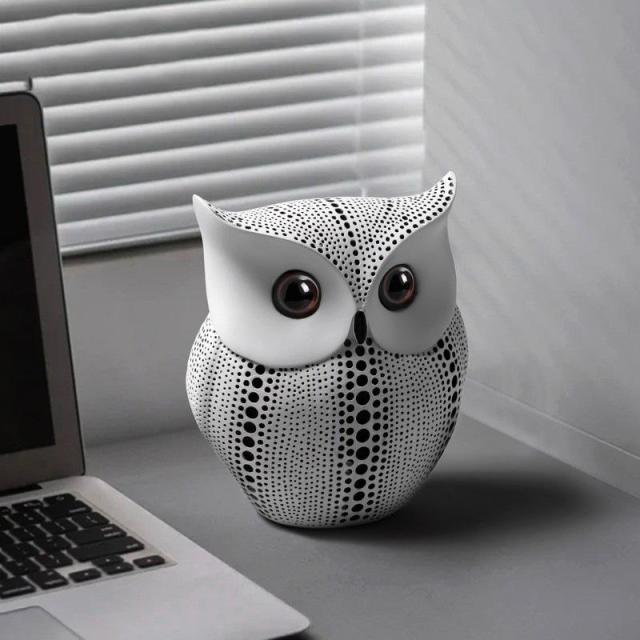 縁起物】ディープローズのフクロウ