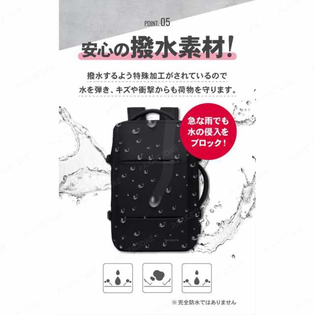 ビジネスリュック 疲れない 大容量 3way A4 45L 17インチ 防水 撥水 ノートPC メンズ リュックサック おしゃれ 丈夫 頑丈 耐久性 大型 軽