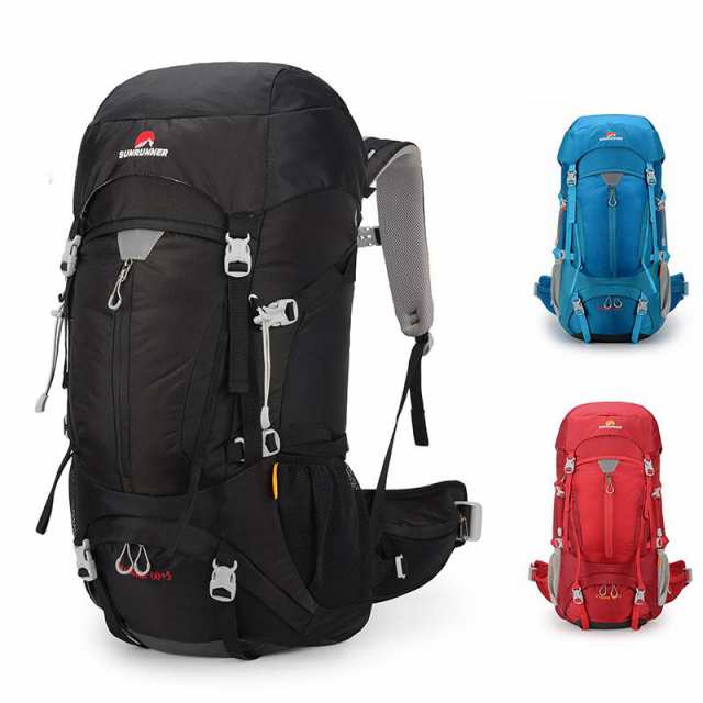 登山用リュック 65L バックパック リュックサック 大容量 リュック アウトドア 登山 旅行 防災 遠足 軽量 撥水 男女兼用 レディース メン