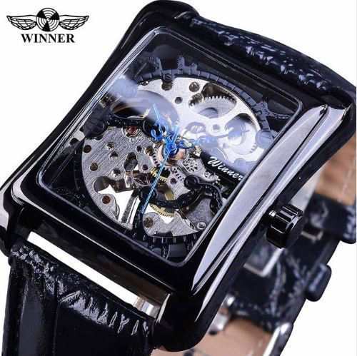 T-WINNER レトロカジュアルシリーズ デザイン スケルトン メンズ腕時計 