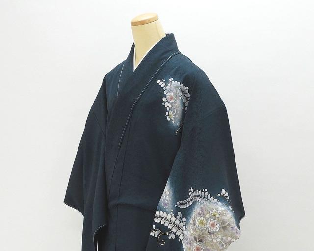 訪問着 新品仕立済 正絹 辻が花 訪問着 身丈165cm 裄丈68cm 新品 仕立て上がり 着物 b1979_2