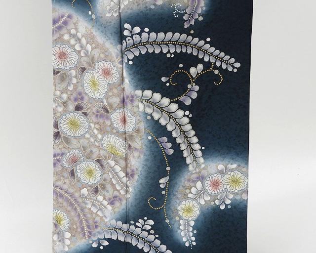 訪問着 新品仕立済 正絹 辻が花 訪問着 身丈165cm 裄丈68cm 新品 仕立て上がり 着物 b1979_4