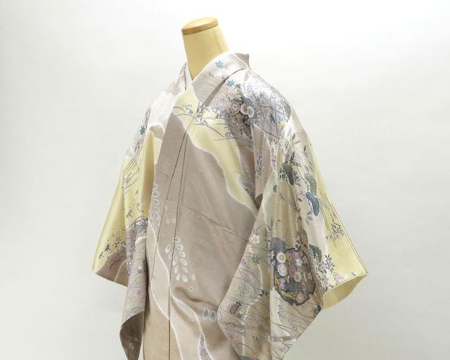 訪問着 新品仕立済 正絹 雪輪四季花模様 身丈171.5cm 裄丈68cm 訪問着 新品 仕立て上がり 着物 b1992 訪問着 新品仕立済 正絹 雪輪四季花模様 身丈171.5cm 裄丈68cm 訪問着