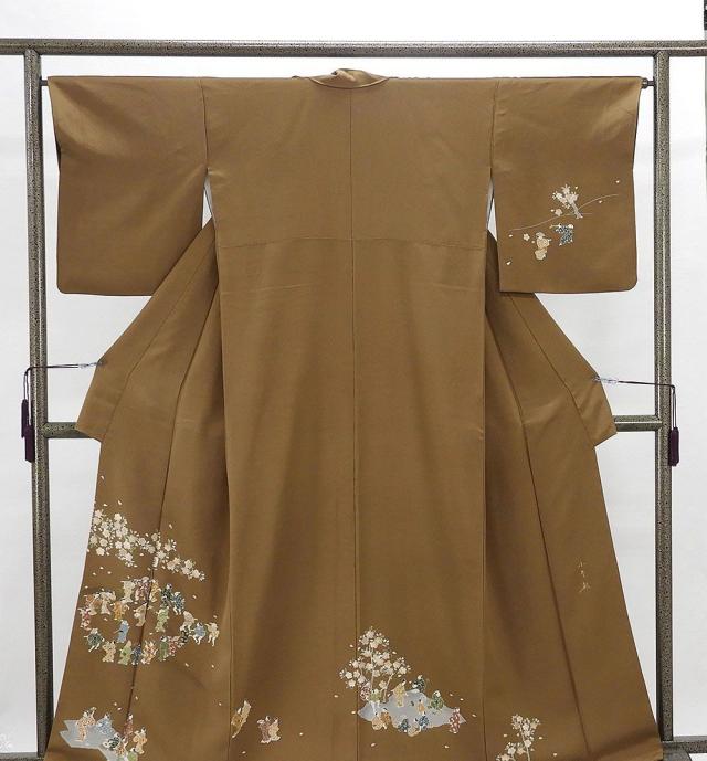 訪問着 正絹 京友禅 伝統工芸士 小糸敏作 身丈163cm 裄丈64.5cm リサイクル 着物 結婚式 入学式 卒業式 b4030