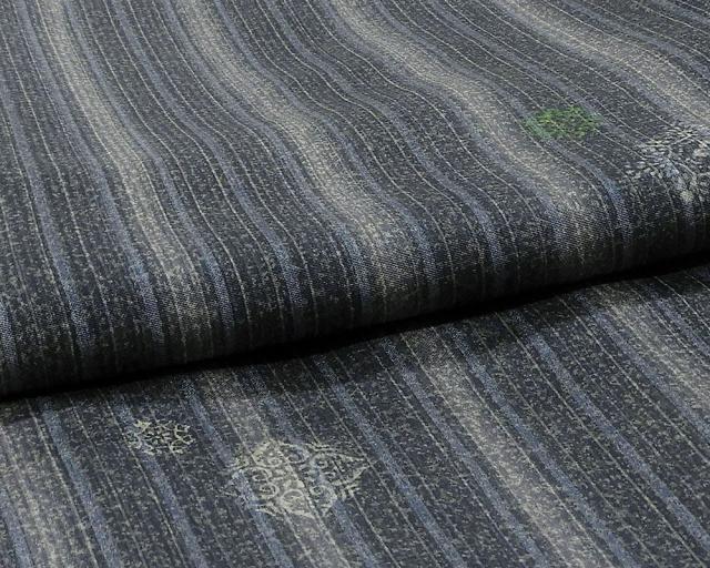 小紋 正絹 鏡裏模様 身丈166cm 裄丈64.5cm 小紋 リサイクル 着物 c0193