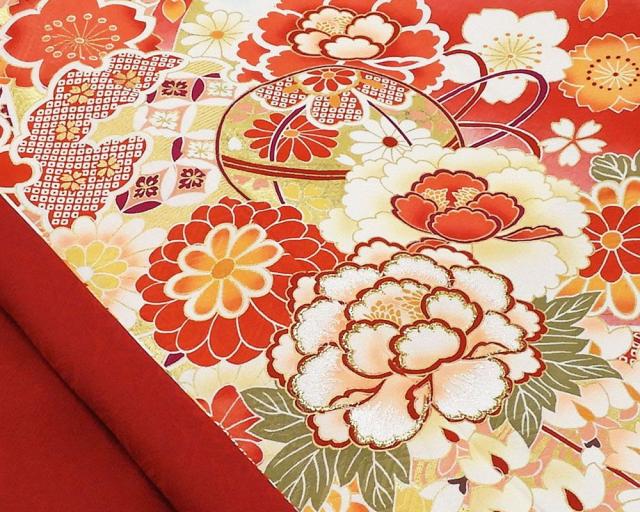 平和屋着物＊夏物 九寸名古屋帯 唐織 菱吉祥文 正絹 逸品 AABA2545np