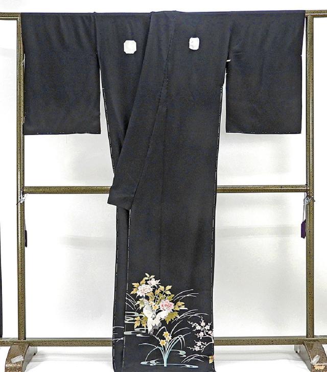 留袖 新品仕立付き 正絹 加賀友禅 小田美知代作 黒留袖 新品 未仕立