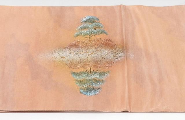 袋帯 正絹 風景模様 袋帯 良品 リサイクル