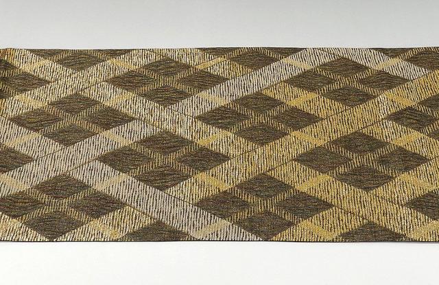 袋帯 正絹 菱幾何模様 袋帯 リサイクル 中古 結婚式 入学式 卒業式