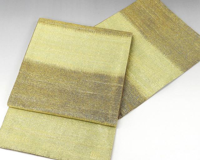 袋帯 新品仕立付き 正絹 西陣 桝屋高尾謹製 段霞文 ねん金綴錦 袋帯 未仕立 仕立て代込み