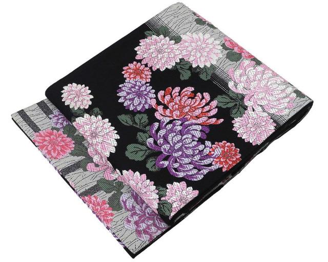 袋帯 正絹 菊花模様 良品 リサイクル 中古 フォーマル 礼装用 パーティー 着物 g4086