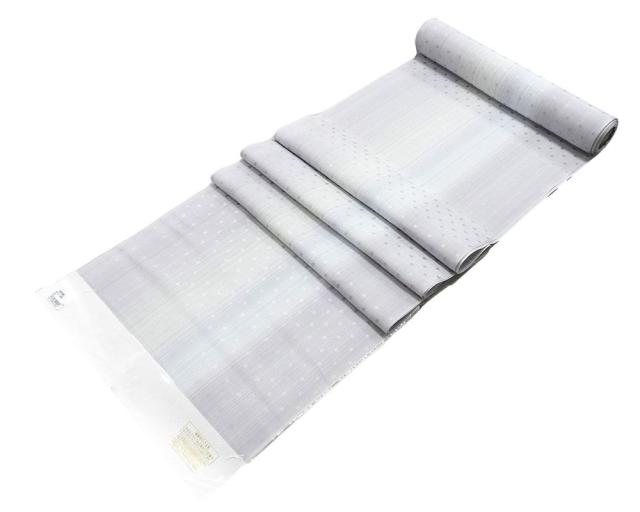 長襦袢 新品 正絹 縦縞模様 綸子ぼかし 長襦袢 絹 反物 未仕立 着物 i1251