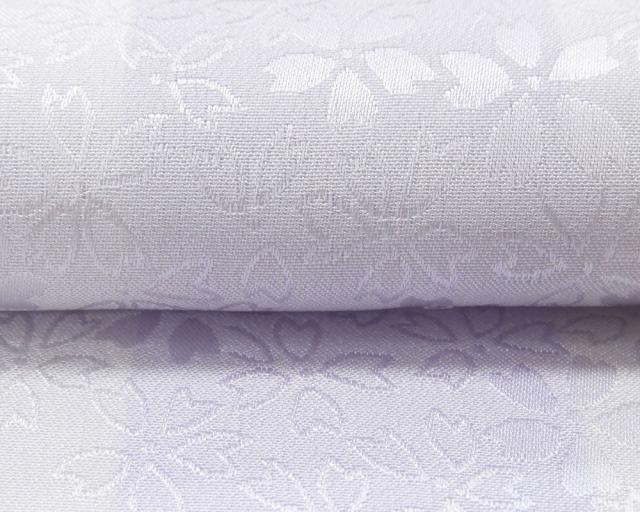 長襦袢 新品 正絹 縦縞格子模様 綸子ぼかし 長襦袢 絹 反物 未仕立