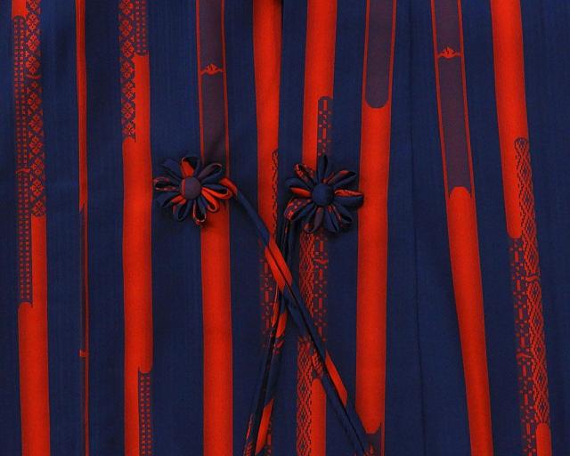 雨コート 新品仕立済 正絹 幾何模様 身丈127cm 裄丈66.5cm 雨コート