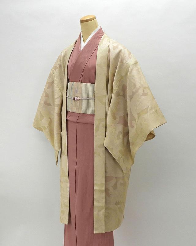 平和屋着物○八寸名古屋帯 紬地 横段文 正絹 逸品 DAAT0445ob