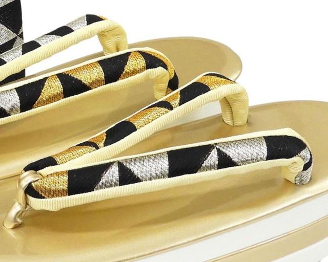 草履 バッグ 草履バッグセット Ｌ寸 振袖 成人式 帯生地 三枚芯 和装 着物 新品 n1373_2