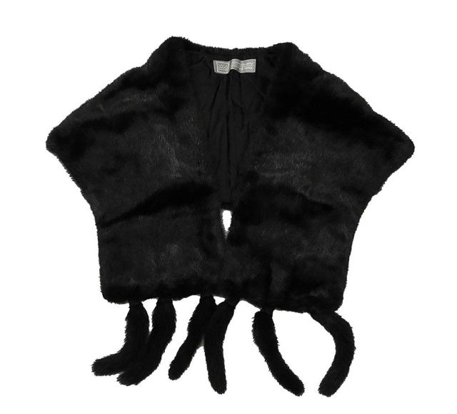 ショール ミンク 毛皮 ストール リアルファー ショール SAGA MINK