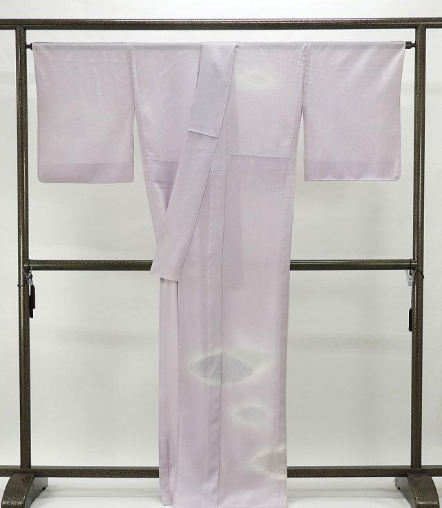 夏物 訪問着 新品仕立済 正絹 夏物 流水草花模様 身丈164.5cm 裄丈67.5cm 絽訪問着 新品 仕立て上がり 着物 wb2357_1