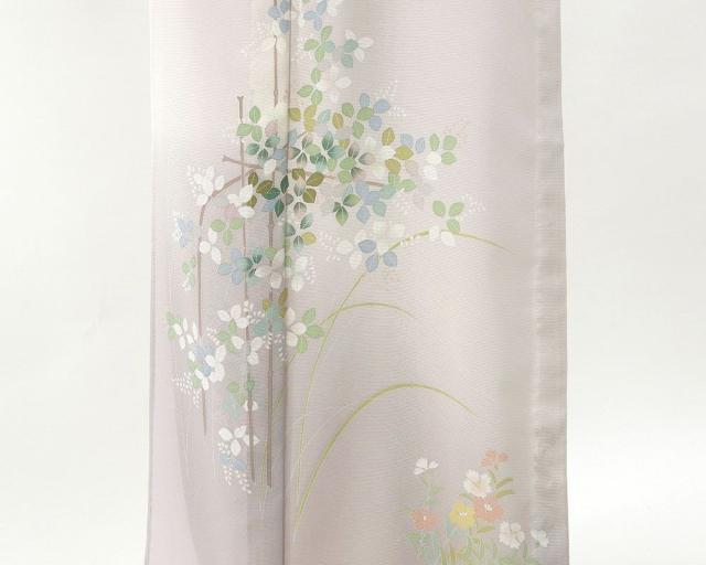夏物 訪問着 新品仕立済 正絹 夏物 流水菖蒲撫子模様 身丈168cm 裄丈68cm 絽訪問着 新品 仕立て上がり 着物 wb2361_4