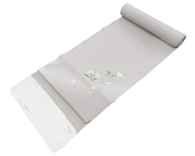 夏物 付下げ 反物 正絹 五泉 絽 牡丹撫子模様 付下げ訪問着 丹後ちりめん 新品 未仕立 wb3005