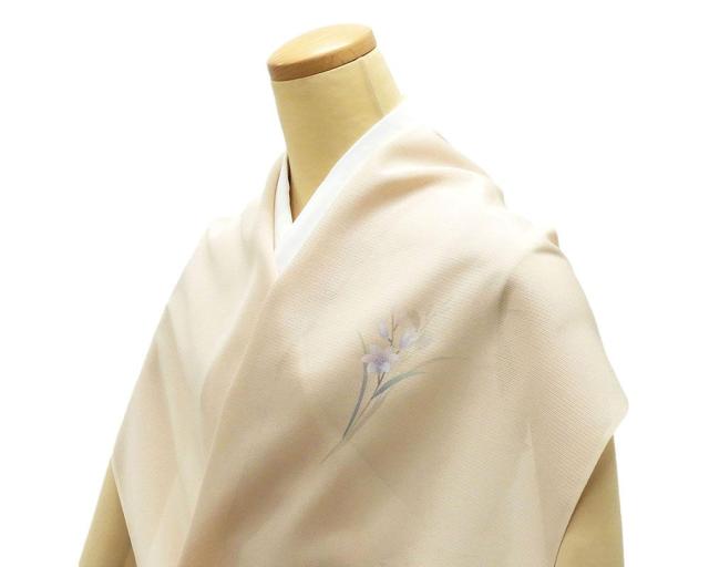 夏物 付下げ 反物 正絹 京友禅 五泉 絽 草花模様 付下げ訪問着 丹後