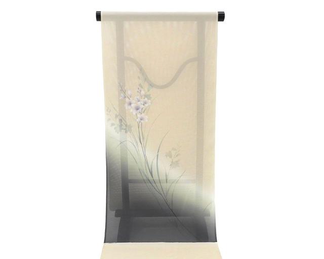 夏物 付下げ 反物 正絹 京友禅 五泉 絽 草花模様 付下げ訪問着 丹後