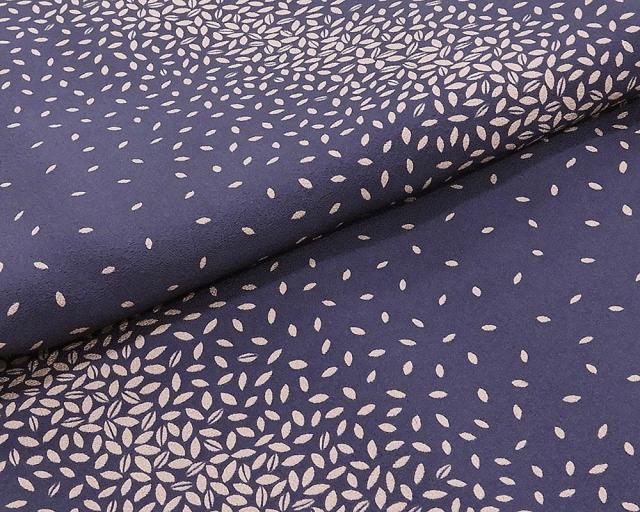 単衣 小紋 新品仕立済 正絹 斜段草葉模様 小紋 新品 仕立て上がり 着物