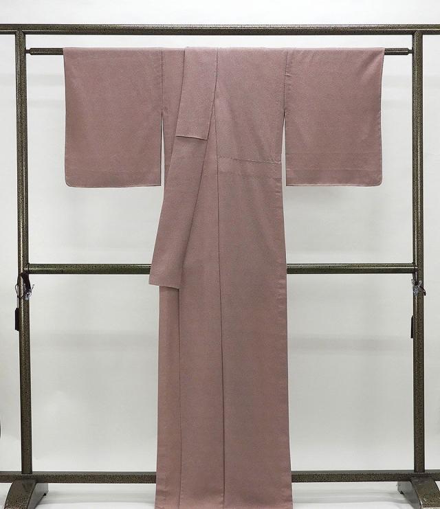 単衣 小紋 新品仕立済 正絹 単衣 大小霰模様 身丈164.5cm 裄丈68cm 江戸小紋 新品 仕立て上がり 着物 wc1170_1