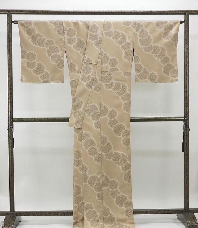 単衣 小紋 新品仕立済 正絹 単衣 匹田雪輪模様 身丈164.5cm 裄丈68cm 小紋 新品 仕立て上がり 着物 wc1184 単衣 小紋 新品仕立済 正絹 単衣 匹田雪輪模様 身丈164.5cm 裄丈68cm