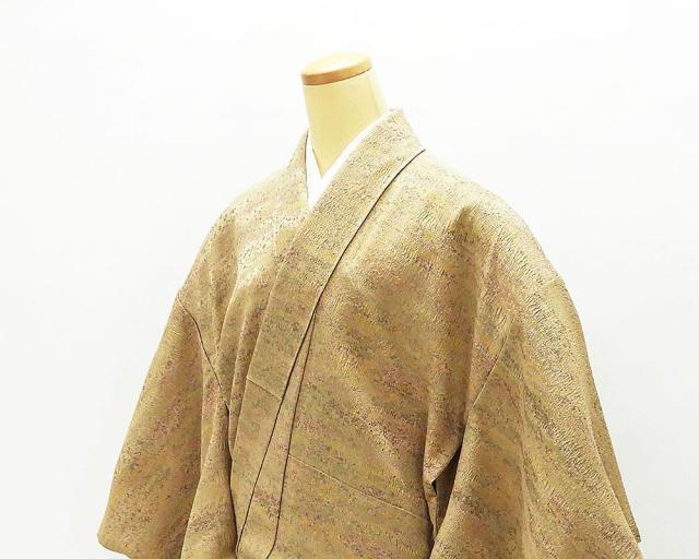 単衣 小紋 新品仕立済 正絹 陶彩染 加藤唐九郎 単衣  身丈166cm 裄丈68cm 小紋 新品 仕立て上がり 着物 wc1192 単衣 小紋 新品仕立済 正絹 陶彩染 加藤唐九郎 単衣 身丈166cm 裄丈