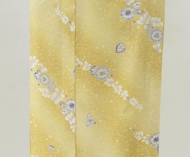 夏物 小紋 新品仕立済 正絹 夏物 辻が花模様 身丈164.5cm 裄丈68cm 絽小紋 新品 仕立て上がり 着物 wc2174_4