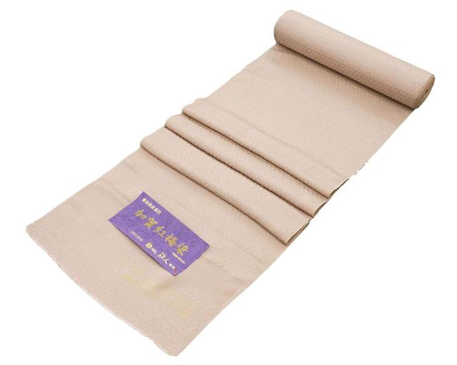 新品 未使用 正絹 袷 本加賀友禅 御召 紅梅染め 紋意匠 紋 加賀友禅作家 色無地 新品 正絹 最高級紋意匠 加賀友禅作家 由水煌人監修 両面織り