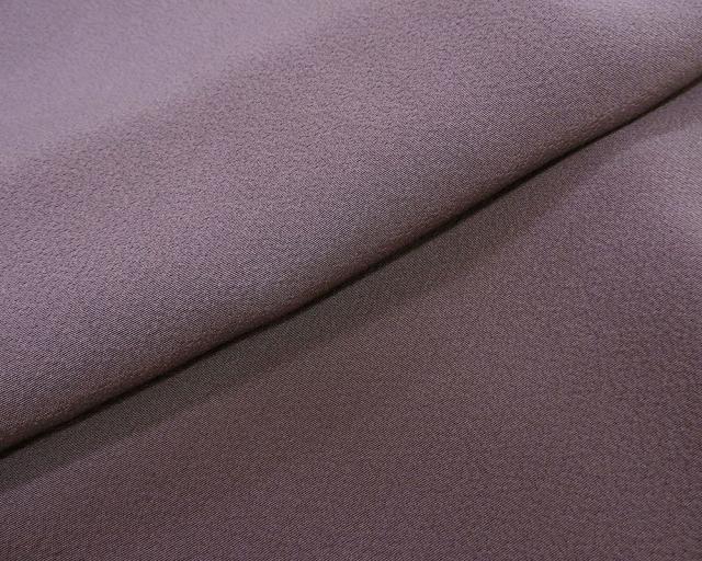 色無地 未使用 正絹 紫鼠 身丈163cm 裄丈66cm 剣片喰 未着用 美品 新古